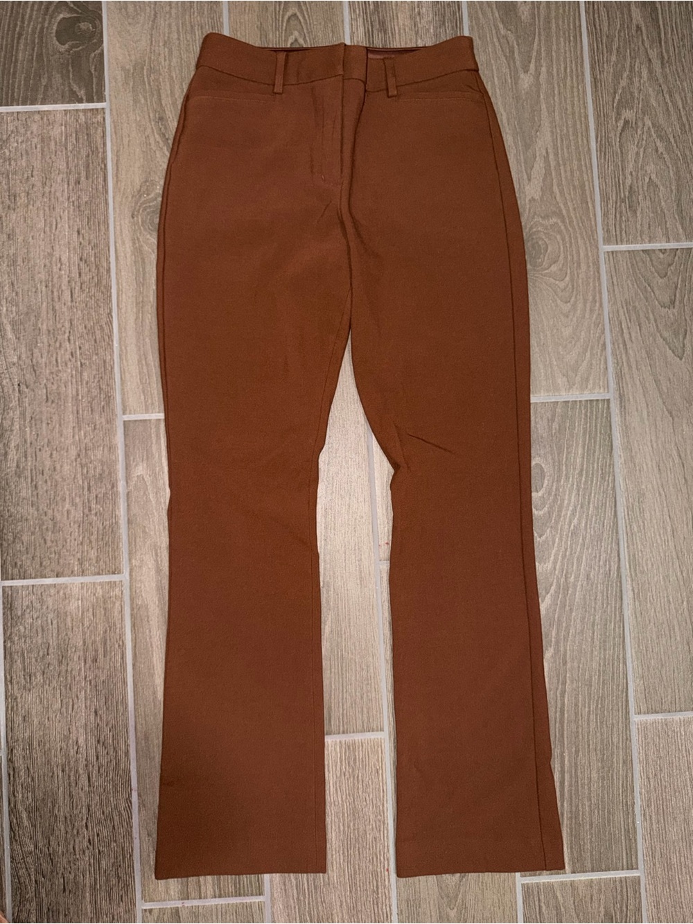 Express Columnist Boot High Rise Burnt Orange Dress Pants